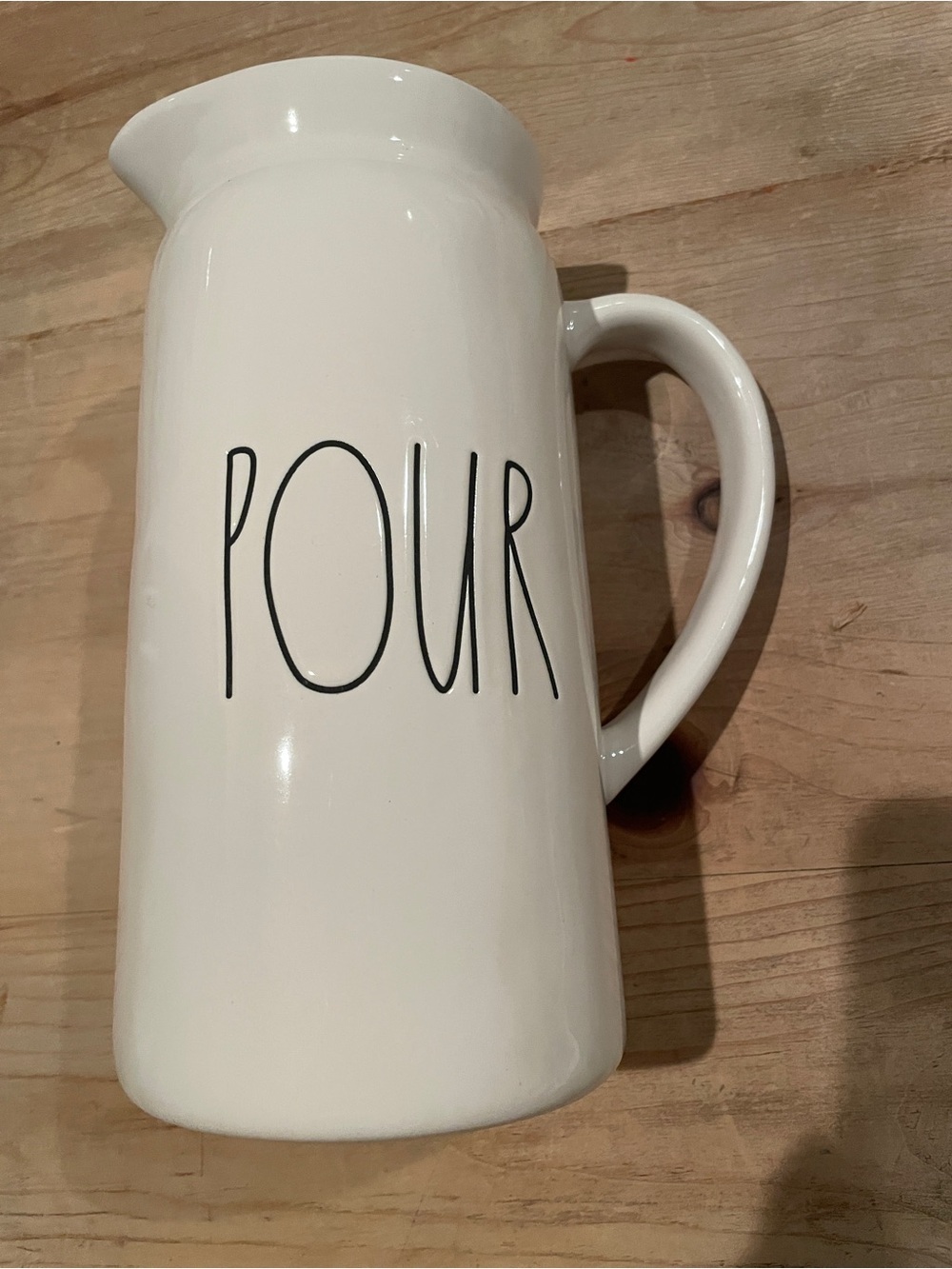 NWT Rae Dunn Artisan ceramic Cream Pitcher Shabby Chic Farmhouse rustic